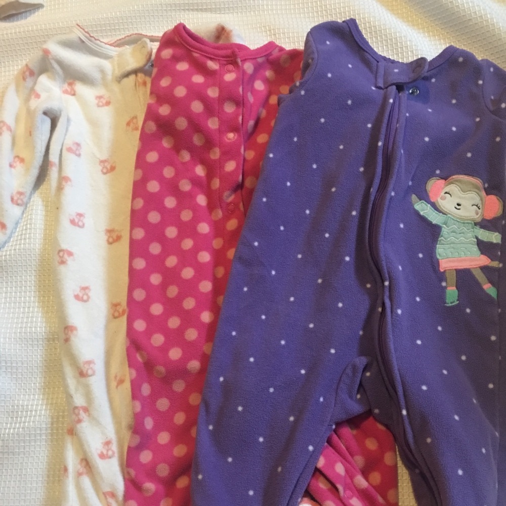 💜🌸 3 pair winter pajamas 🌸💜